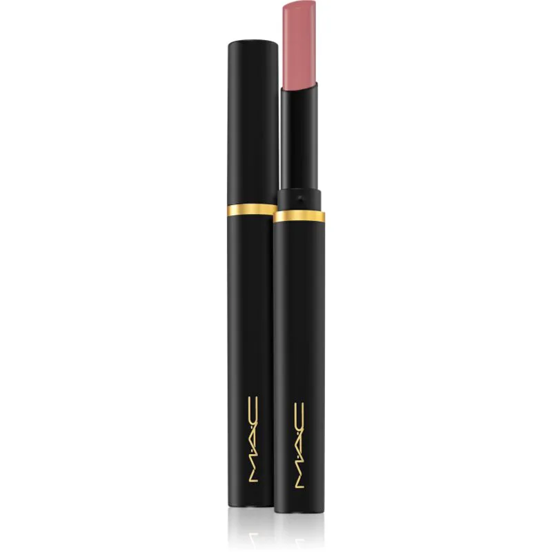 MAC Cosmetics Powder Kiss Velvet Blur Slim Stick ματ ενυδατικό κραγιόν απόχρωση Over the Taupe 2 γρ
