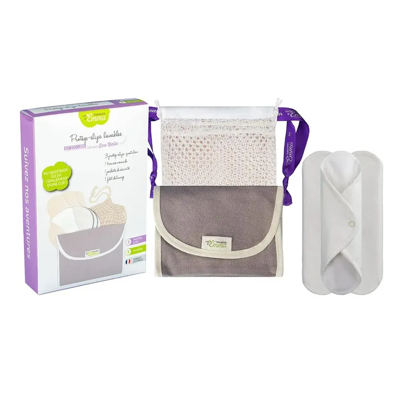 Les Tendances D'Emma Kit of 3 Eco Belle washable daily panty liners