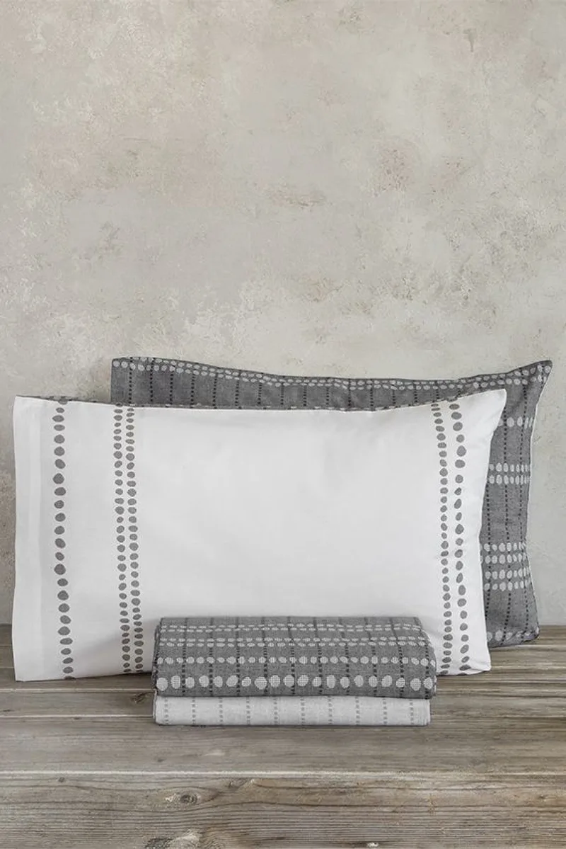 Σετ Σεντονια Υπερδιπλα Bold Gray Nima 260x240x0cm Μονόχρωμο