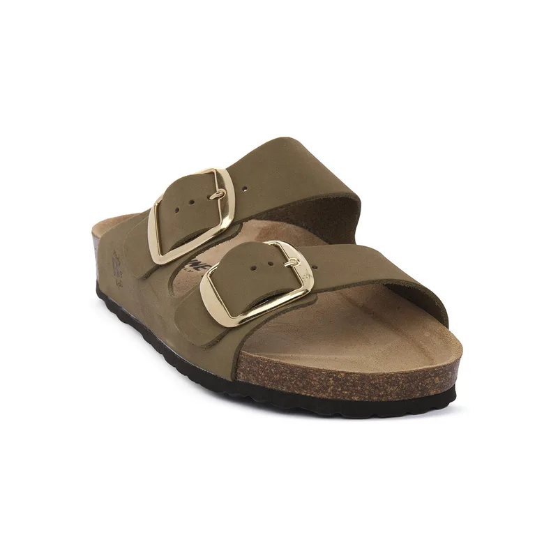 Mules Bioline 424 NABUK OLIVA