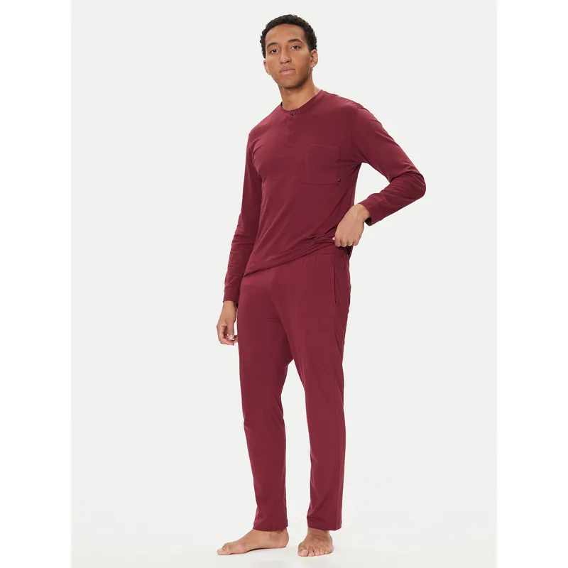 United Colors Of Benetton Πιτζάμα 3VD04P02W Μπορντό Regular Fit