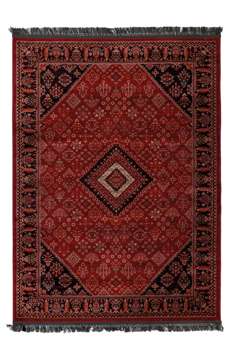 Κλασικό χαλί Afgan 306A D.RED BLACK Royal Carpet - 160 x 230 cm