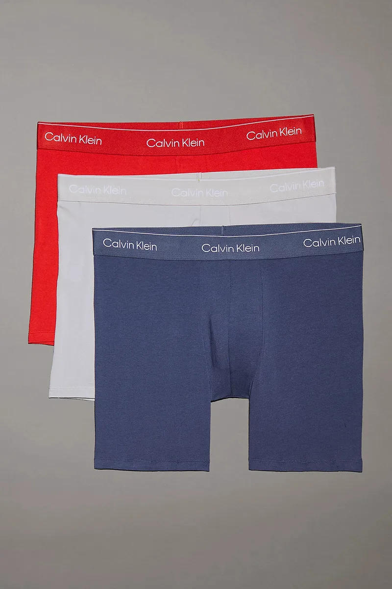 Calvin Klein ανδρικά μποξεράκια Icon Cotton Stretch Briefs (Συσκ. 3 τεμαχίων)-LV00NB4394-VQN