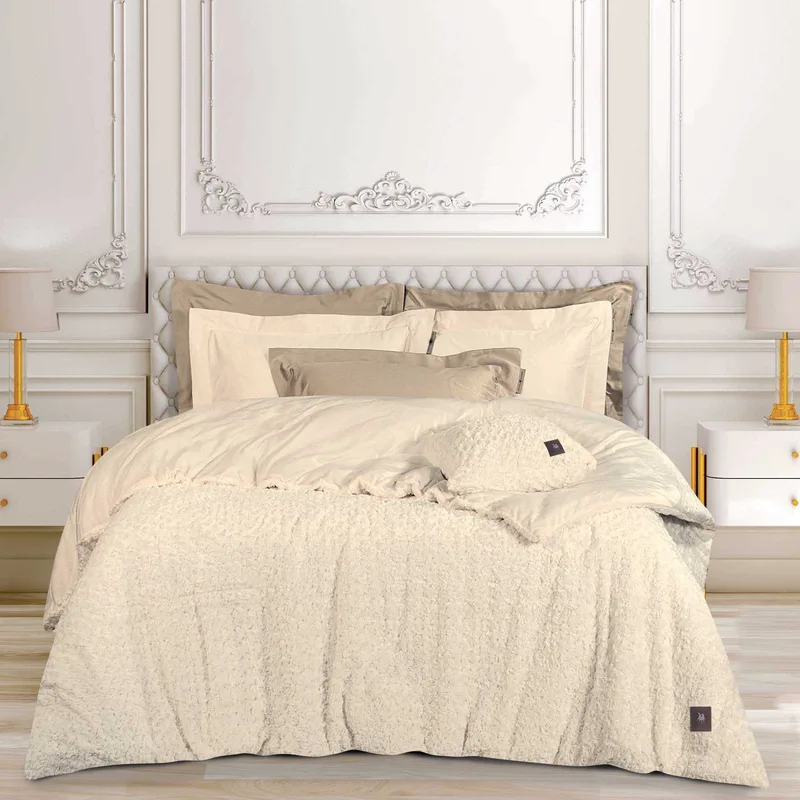 Κουβερτοπάπλωμα King Size Greenwich Polo Club 3960 Ecru 240x250