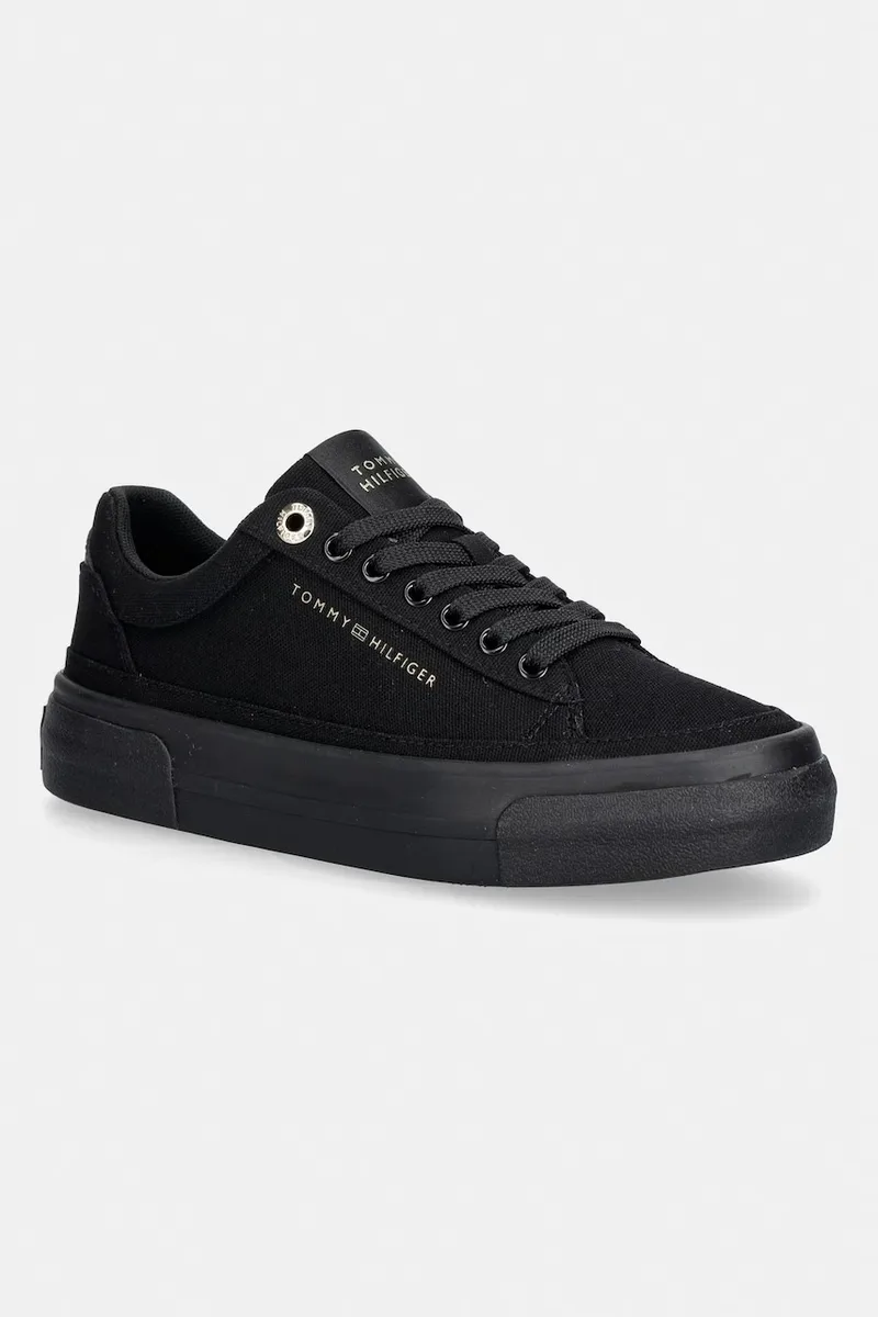 Tommy Hilfiger TH FOXING PLATFORM CANVAS πάνινα sneakers Γυναικεία