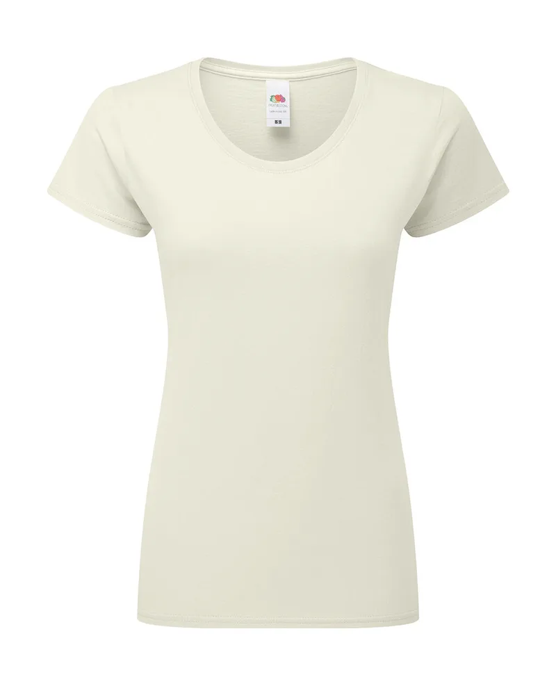 Γυναικείο T-Shirt Iconic 195 Ringspun Premium Fruit of the Loom 61-424-0 Natural