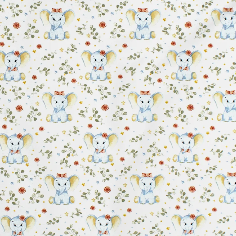 Πάνα Χασέ (80x80) Dimcol Elephant 175 White-Blue