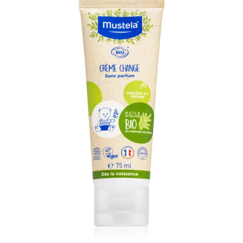 Mustela BIO κρέμα κατά το εξάνθημα για παιδιά από τη γέννηση 75 ml