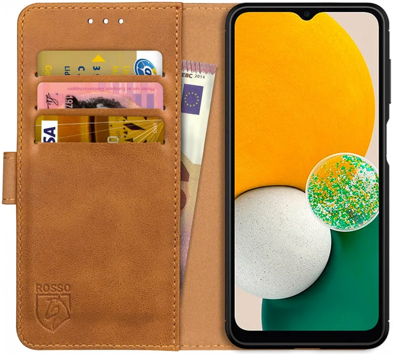 Κόκκινο Element PU Θήκη Πορτοφόλι Samsung Galaxy A13 5G - Light Brown (8719246339738)