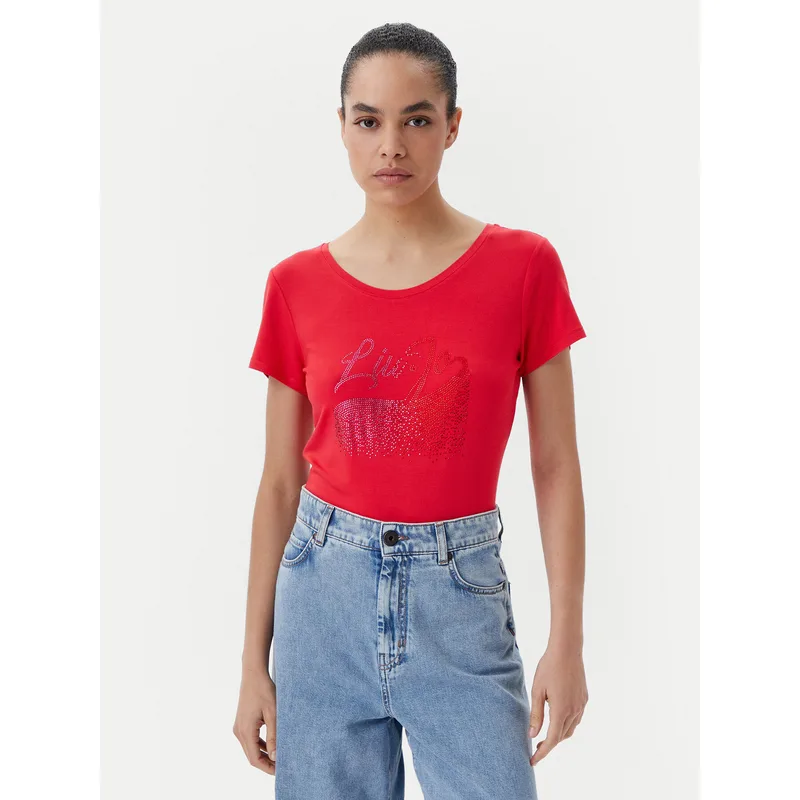 Liu Jo Beachwear T-Shirt VA5157 JS360 Κόκκινο Regular Fit