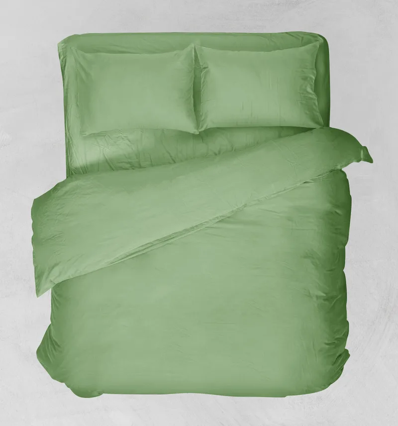 Σεντόνι μεμονωμένο μονό με λάστιχο (100Χ200+25) BASIC GREEN, VIOPROS