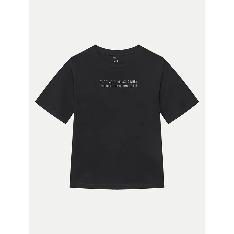 NAME IT T-Shirt Bocalle 13241851 Μαύρο Regular Fit