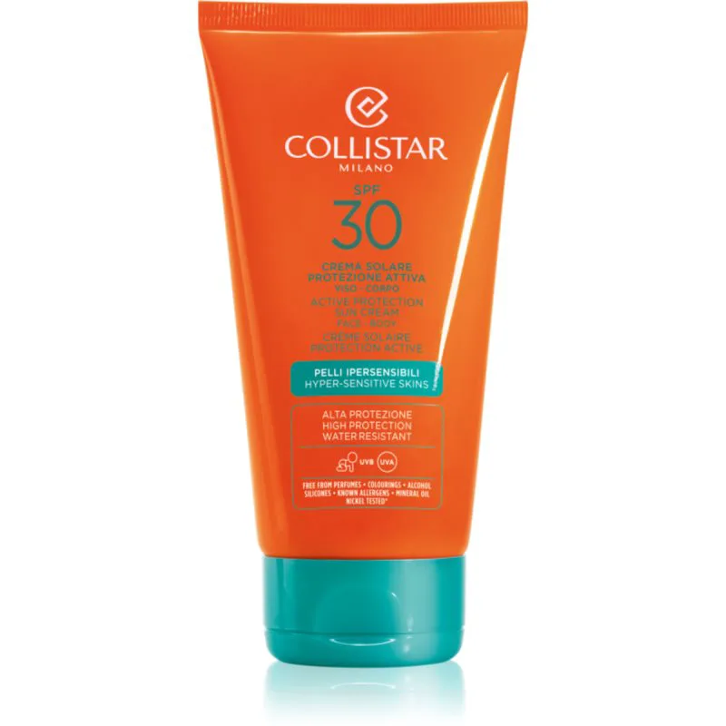 Collistar Special Perfect Tan Active Protection Sun Cream αδιάβροχη αντηλιακή κρέμα SPF 30 150 ml