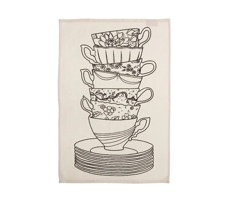 Ποτηρόπανο Nef-Nef My Cup Of Tea Ecru 40x60