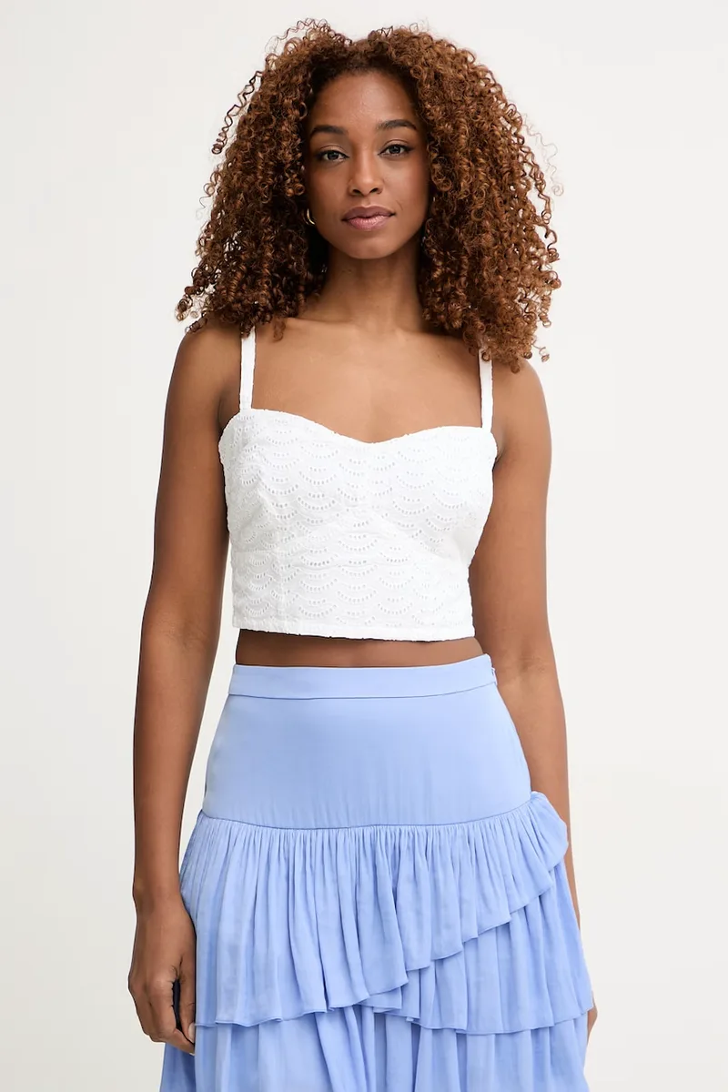 Guess crop top γυναικείο βαμβακερό SHARON