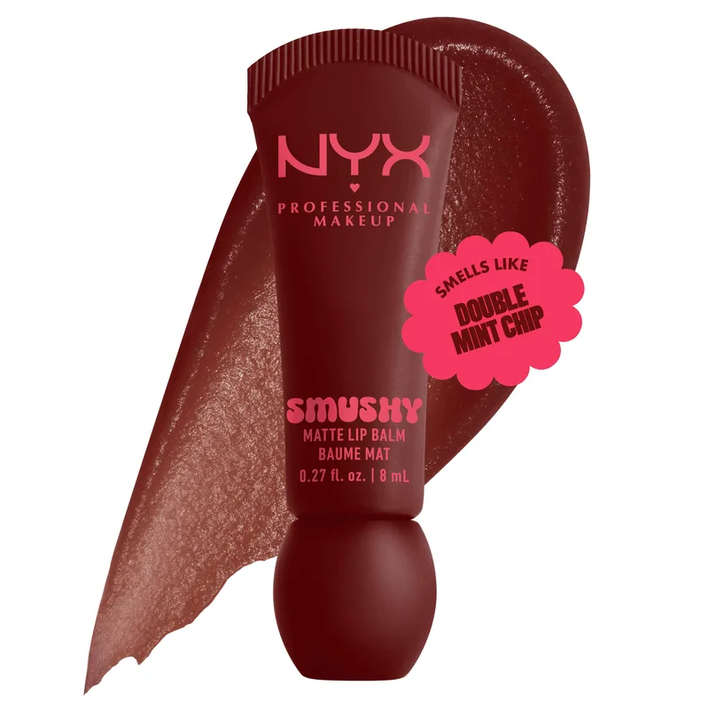 Nyx Professional Makeup Smushy Matte Lip Balm Βάλσαμο Χειλιών με Απαλό Ματ Χρώμα Εμπλουτισμένο με Πούδρα Ρυζιού Mochi & Κεραμίδια Ζάχαρης 8ml - 08 Smudge Fudge