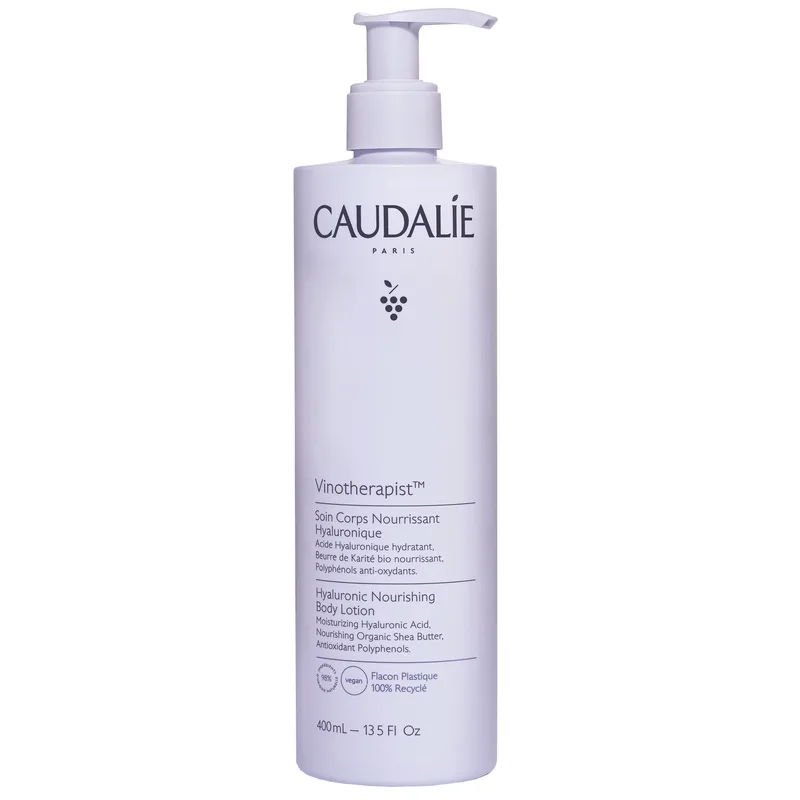 Caudalie Vinotherapist Hyaluronic Nourishing Body Lotion Ενυδατική Λοσιόν Σώματος με Υαλουρονικό Οξύ για Κανονικές Έως Ξηρές Επιδερμίδες 400ml
