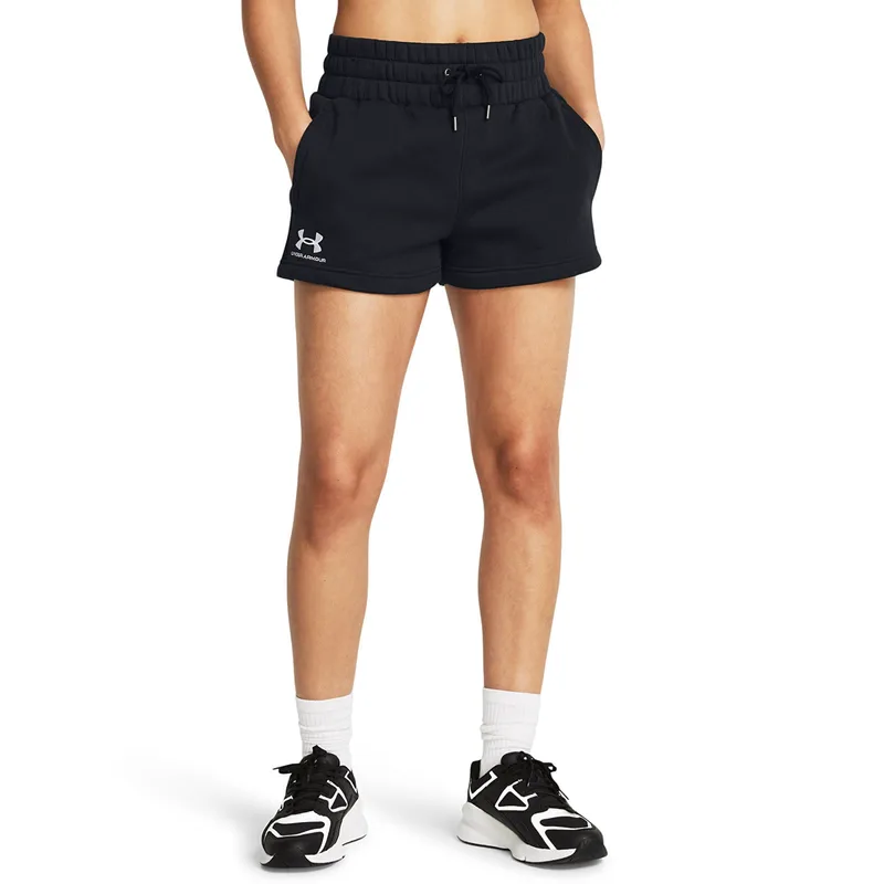 Σορτς Under Armour Icon Fleece Boxer Short Black/ White L