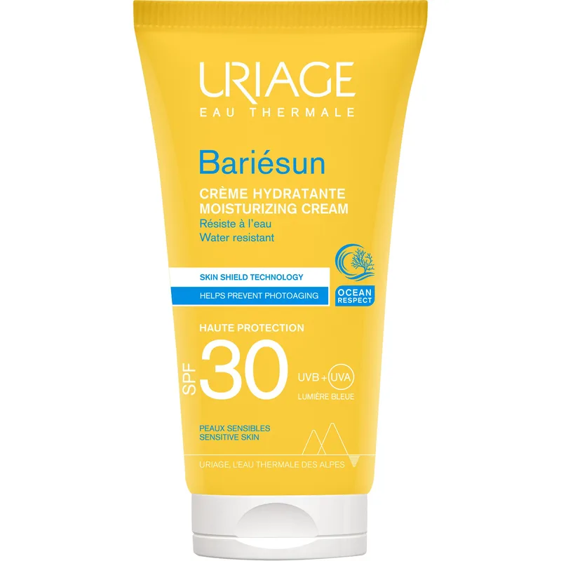Uriage Bariesun Moisturizing Cream Spf30 High Protection Αντηλιακή Κρέμα Προσώπου Υψηλής Προστασίας Ελαφριάς Υφής, Κατάλληλη για Ευαίσθητες Επιδερμίδες 50ml