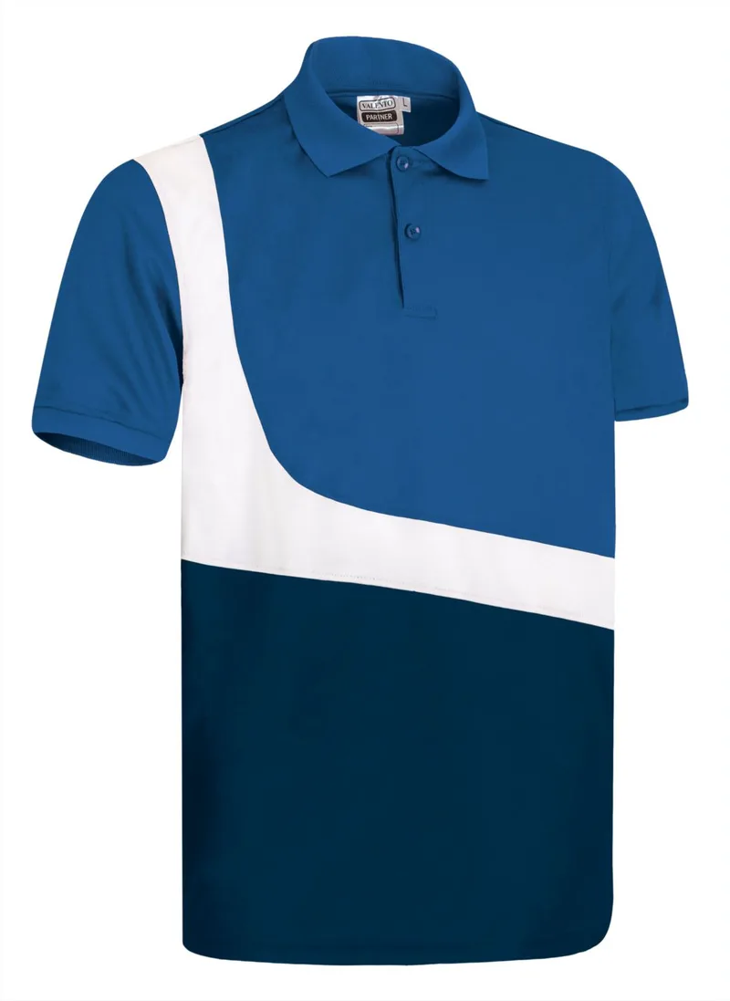 Κοντομάνικο Polo Shirt PARTNER Valento POVAPARRB Royal Blue-White-Orion Navy Blue