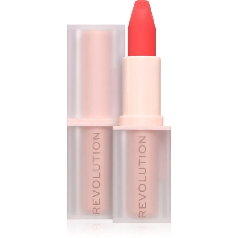 Revolution Lip Allure Soft Satin Lipstick Κρεμώδες κραγιόν με σατέν φινίρισμα απόχρωση Vibe Red 3.2 γρ