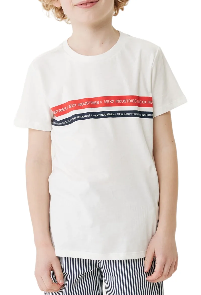 Μπλούζα Κοντομάνικη Mexx Basic Loose With Artwork TU21134033BM-Off White Αγόρι
