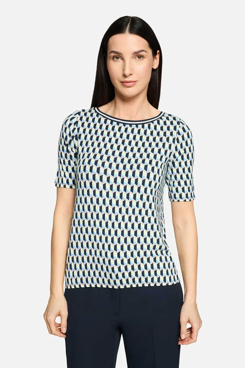 Betty Barclay γυναικείο Τ-shirt με all-over print - 2806/1989 Τυρκουάζ