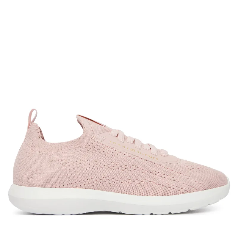 Αθλητικά Tommy Hilfiger Th Knit Extralight Runner FW0FW09112 Ανοιχτό μπεζ