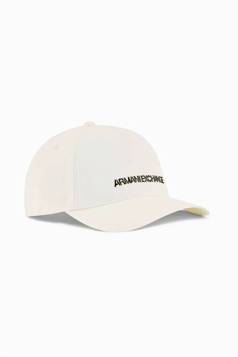 Armani Exchange ανδρικό καπέλο jockey με κεντημένο λογότυπο - XM002829AF15502 Λευκό