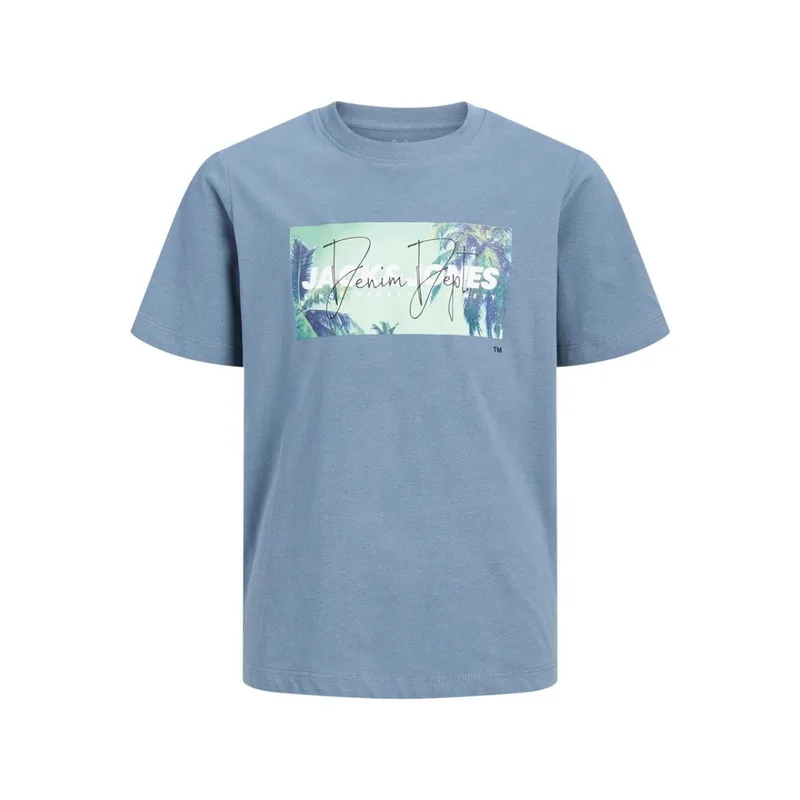 Μπλούζα μακό αγόρι Jack & Jones-12289947-Blue Mirage