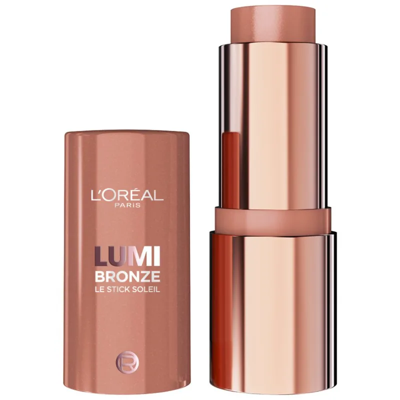 L'Oreal Paris Lumi Bronze Light Clair Le Soleil Stick Κρεμώδες Στικ Ιδανικό για Μπρονζέ Λάμψη Όλη Μέρα 9g - 100 Sunkissed Rose