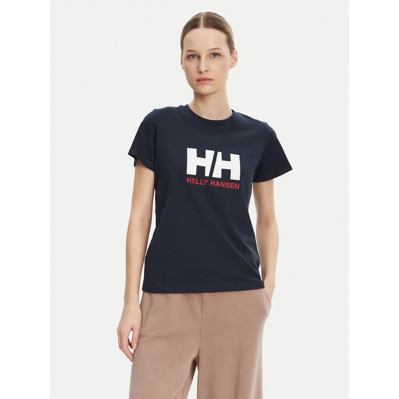 Helly Hansen T-Shirt Logo 54593 Σκούρο μπλε Regular Fit