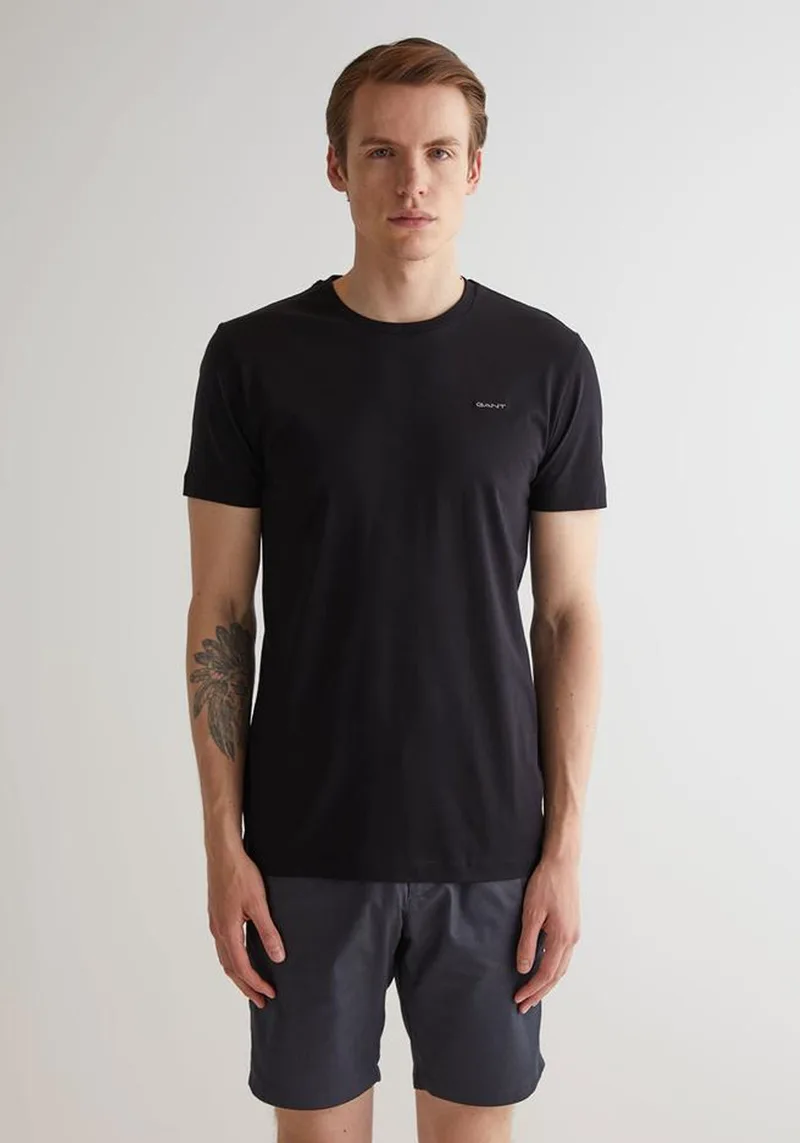 GANT Μπλούζα της σειράς Mercerize - 2013035 005 Black