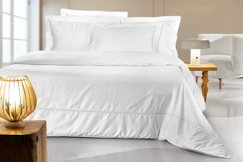 Σετ Παπλωματοθήκη King Size 3 Τεμαχίων Guy Laroche Elite White 250x240