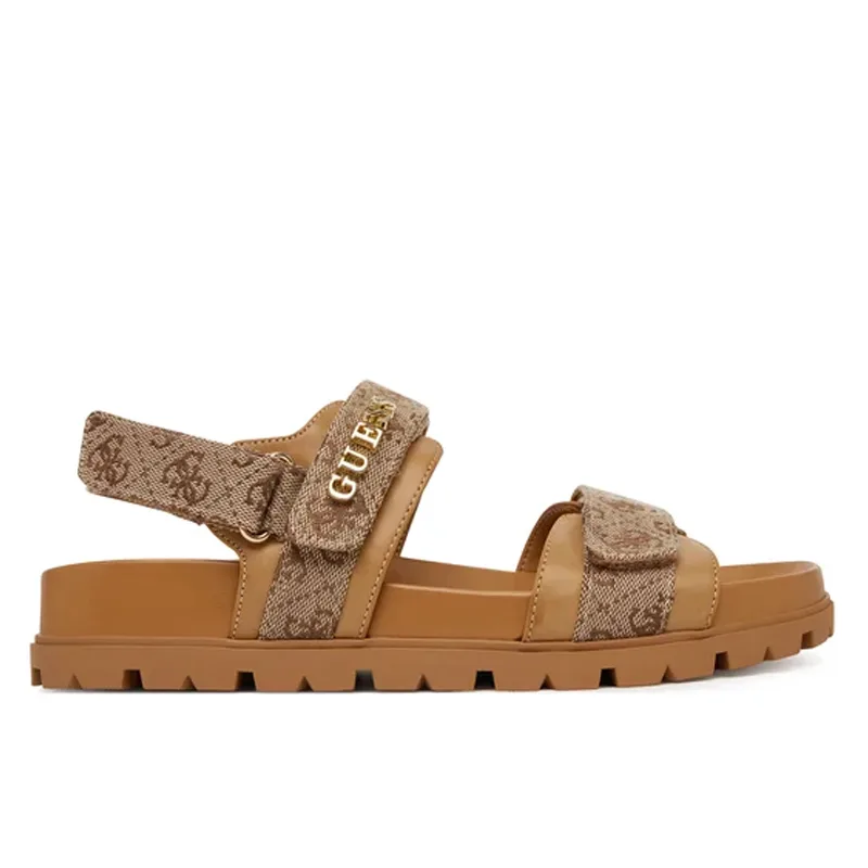 GUESS FLORIZY2 ΠΑΠΟΥΤΣΙ ΓΥΝΑΙΚΕΙΟ FLPZY2FAL03 BEIGE BROWN