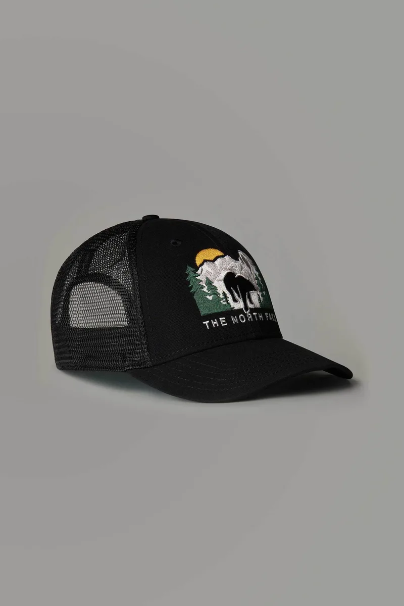 The North Face unisex καπέλο jockey "Embroidered Mudder Trucker" - NF0A7WH396O1 Μαύρο