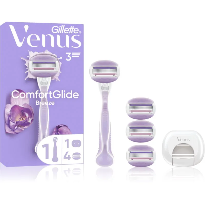 Gillette Venus ComfortGlide Breeze ξυριστική μηχανή + ανταλλακτικές λεπίδες 4 τμχ