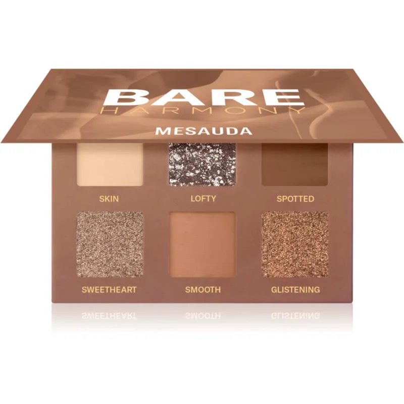 Mesauda Bare Harmony παλέτα με σκιές ματιών απόχρωση 206 Timeless Nude 6x1 γρ