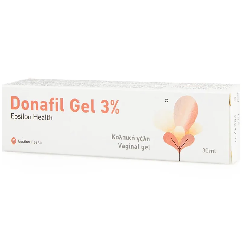 Epsilon Health Donafil Gel 3% Vaginal Gel Κολπική Γέλη για την Υγεία & την Πρόληψη της Αιδοιοκολπικής Ξηρότητας 30ml