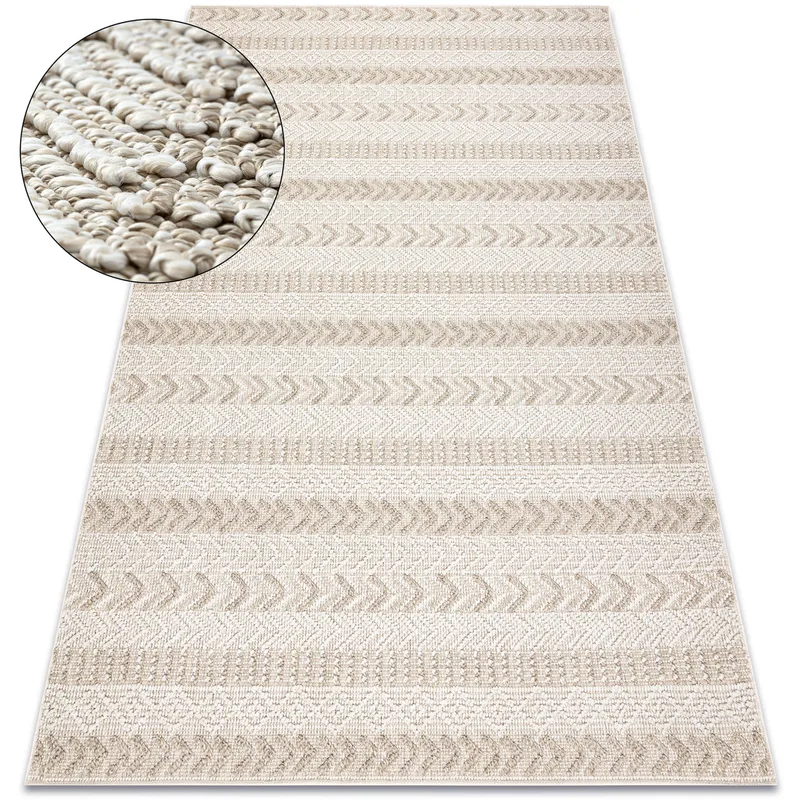 Χαλιά Rugsx Μοκέτα JERSEY 19243 μπεζ - ψαροκόΠ160x220 cm