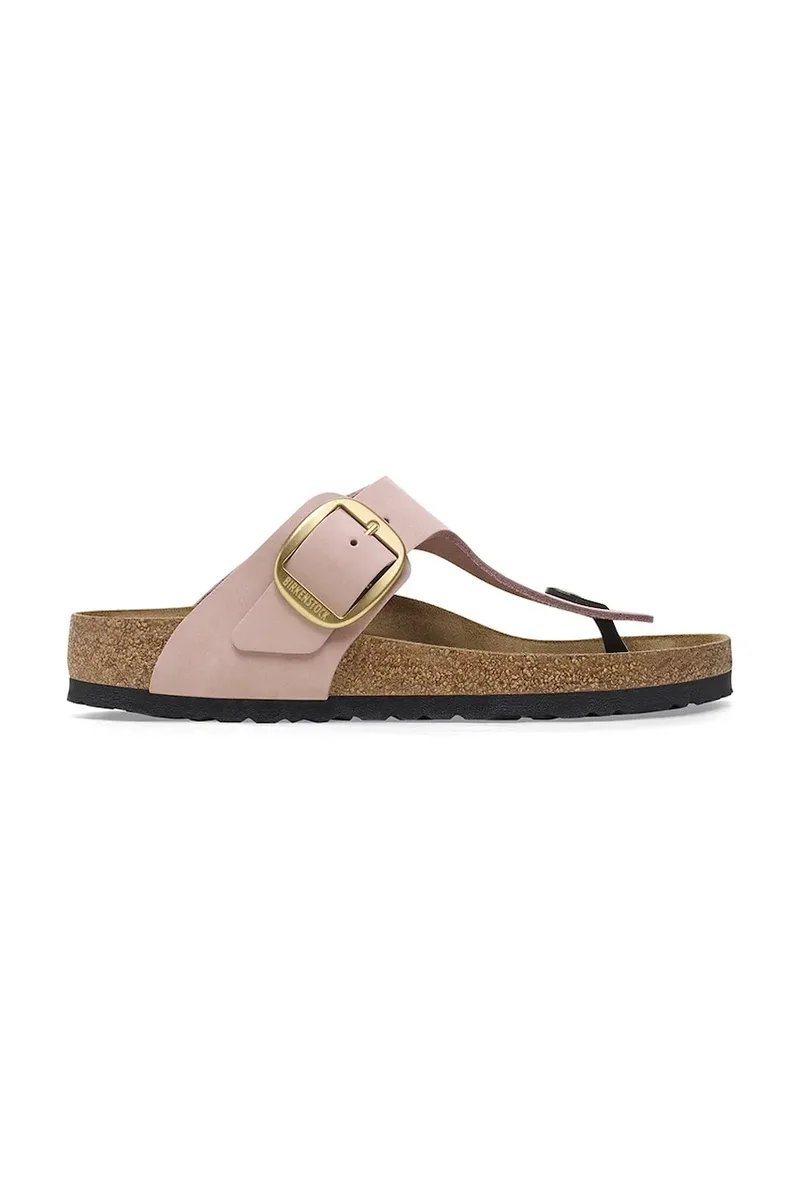 Birkenstock σαγιονάρες δίχαλο Γυναικεία nubuck Gizeh Big Buckle