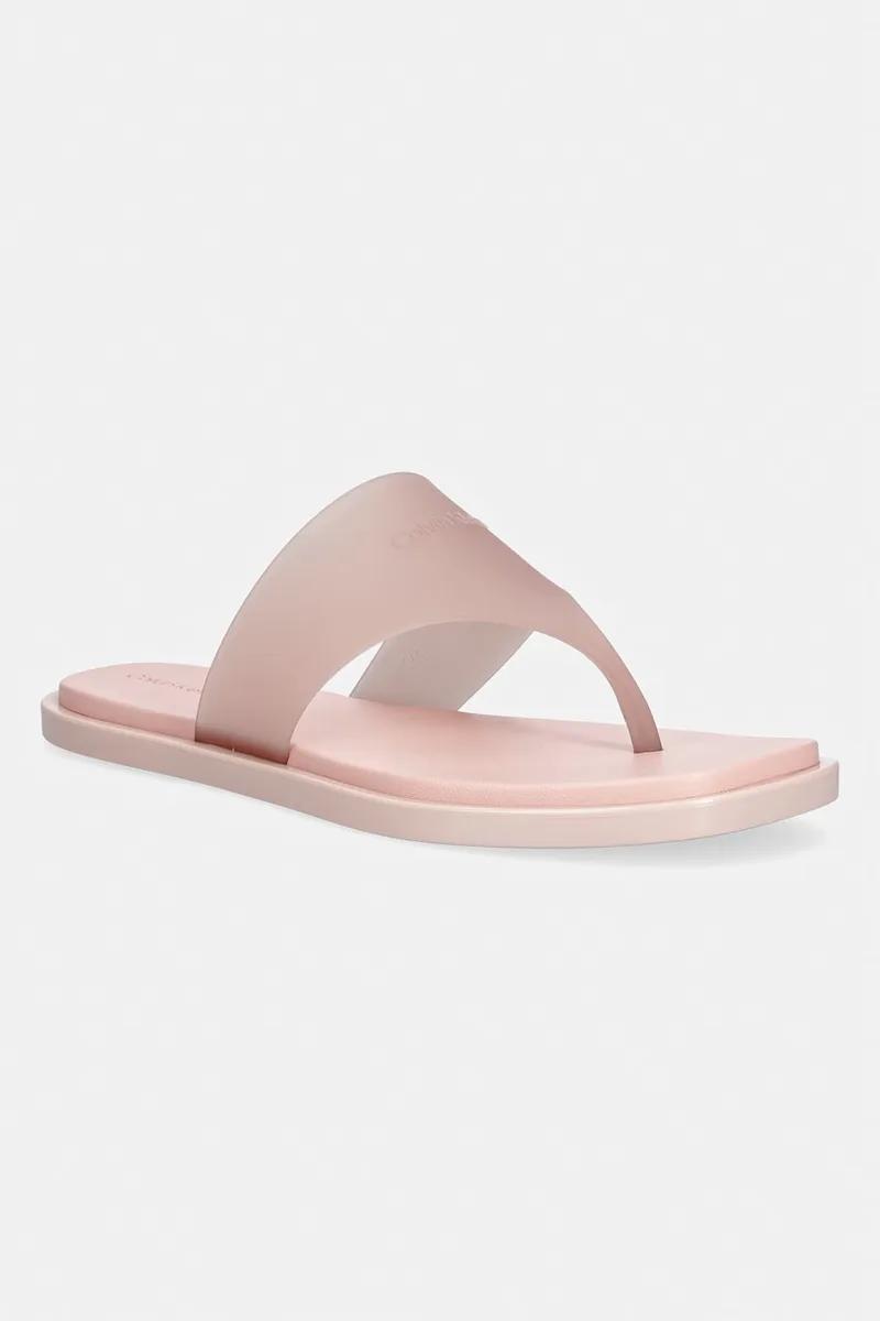 Calvin Klein σαγιονάρες δίχαλο Γυναικεία JELLY SANDAL THONG MAT TRAN TPU