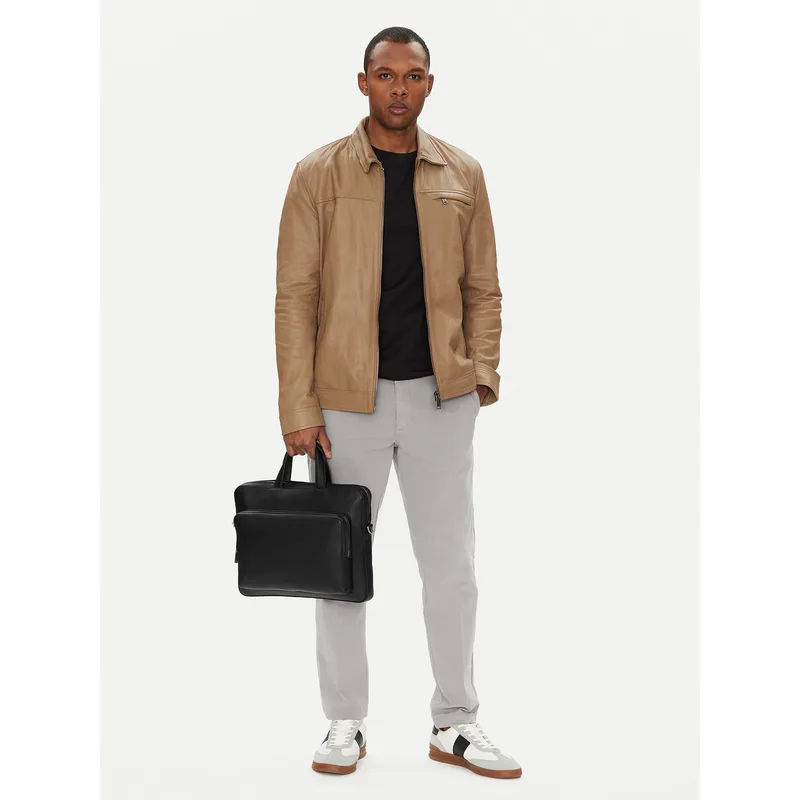 Τσάντα για laptop Calvin Klein Micro Pebble Slim Briefcase 36 LV04D3012G Μαύρο