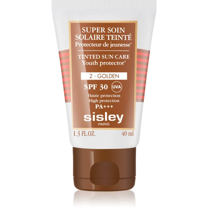 Sisley Super Soin Solaire Teinté προστατευτική χρωματισμένη κρέμα προσώπου SPF 30 απόχρωση 2 Golden 40 ml