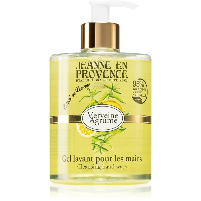 Jeanne en Provence Verveine Agrumes υγρό σαπούνι για τα χέρια 500 μλ
