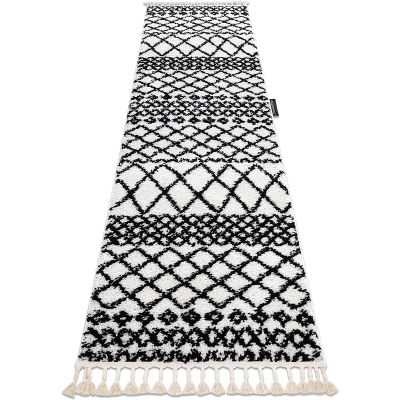 Χαλιά Rugsx Χαλί, Δρομέας BERBER SAFI λευκό - 70x200 cm