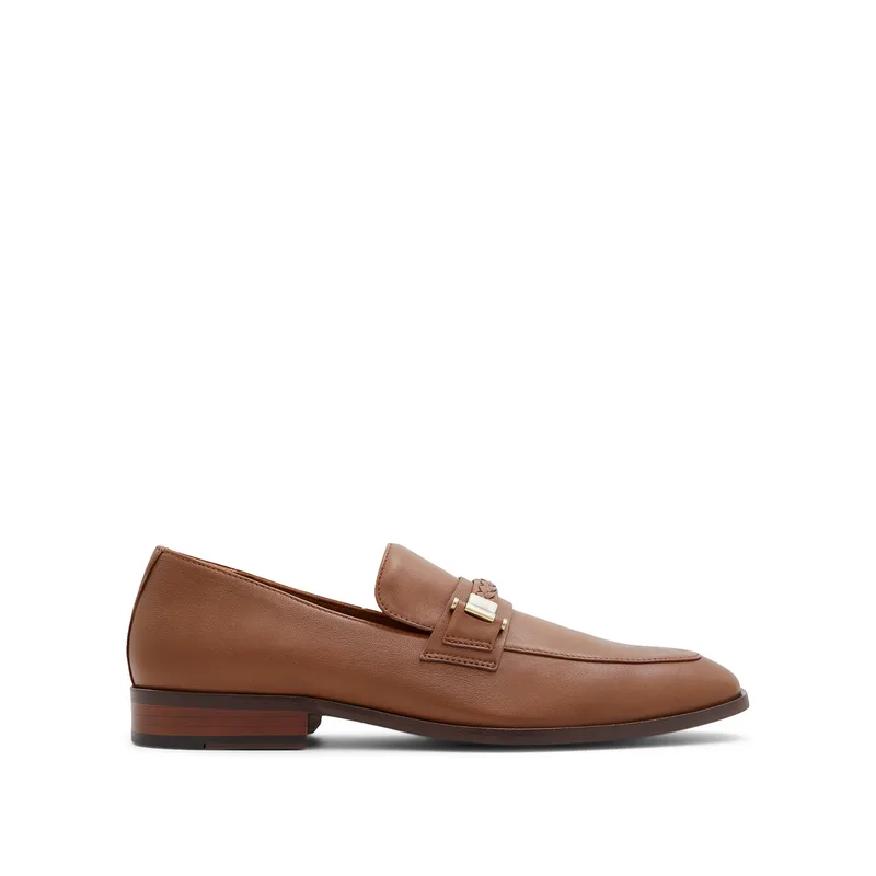 Ανδρικό ταμπά δερμάτινο loafer BRAGA