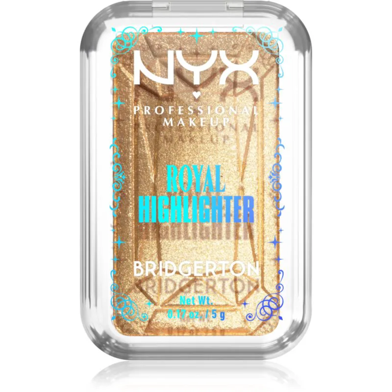 NYX Professional Makeup Bridgerton Royal Highlighter λαμπρυντικό απόχρωση 02 Light Χρυσό 5 γρ