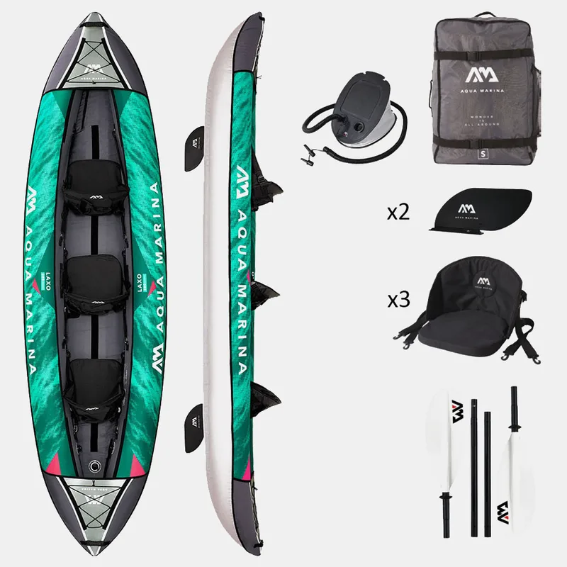 Aqua Marina Recreational Kayak Φουσκωτό Τριθέσιο Καγιάκ 3 Ατόμων 12'6'' 380X90Cm (9000108801_38150)
