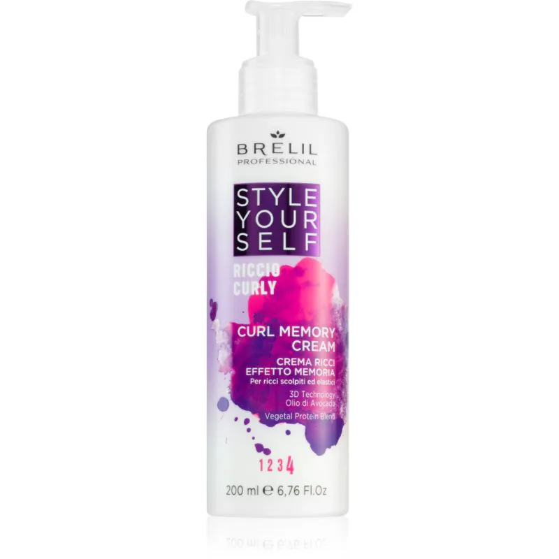 Brelil Professional Style YourSelf Curl Memory Cream Κρέμα φορμαρίσματος για σπαστά και σγουρά μαλλιά 200 ml